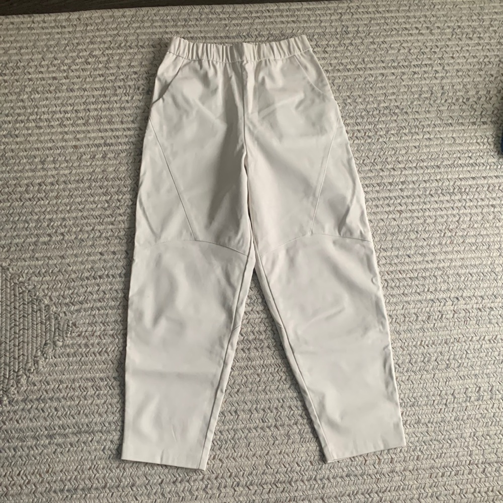 White Leather pants
